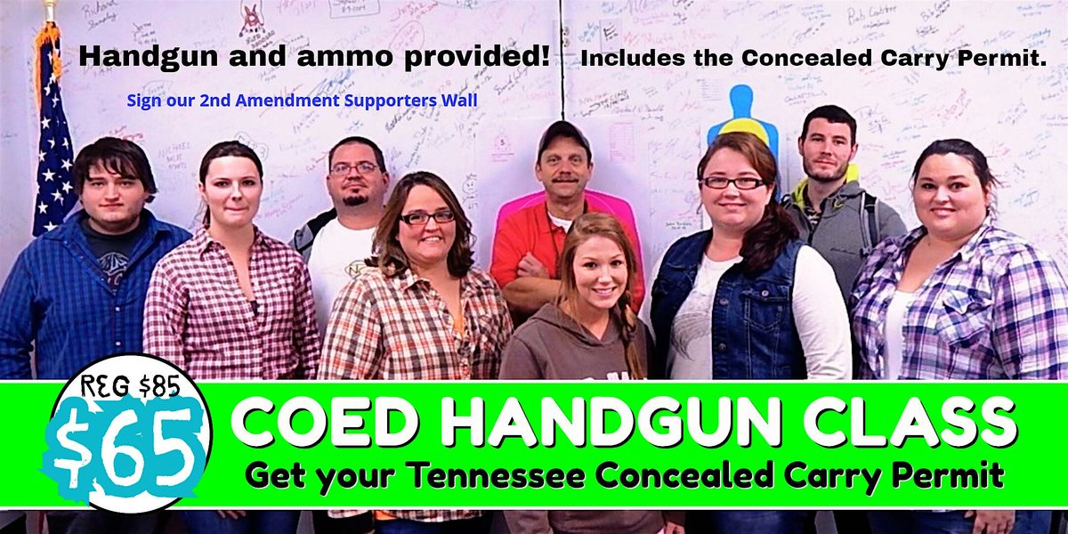 Coed: Learn to Shoot and Qualify for Your Carry Permit.