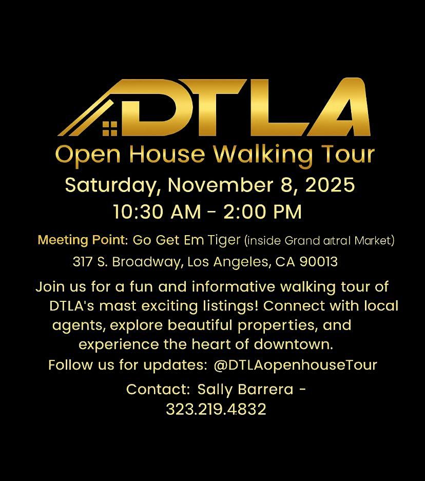 Open House DTLA Walking Tour Sat. Nov 8th, 2025 Grand Central Market