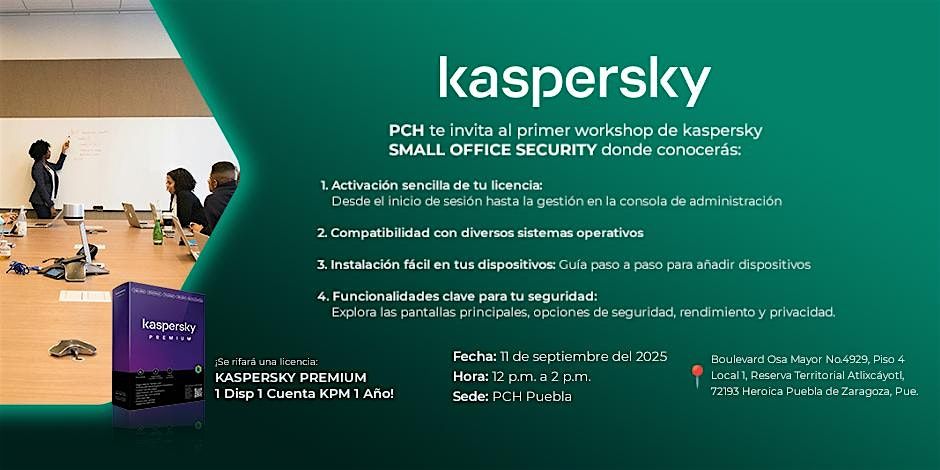 Workshop Kaspersky PUEBLA
