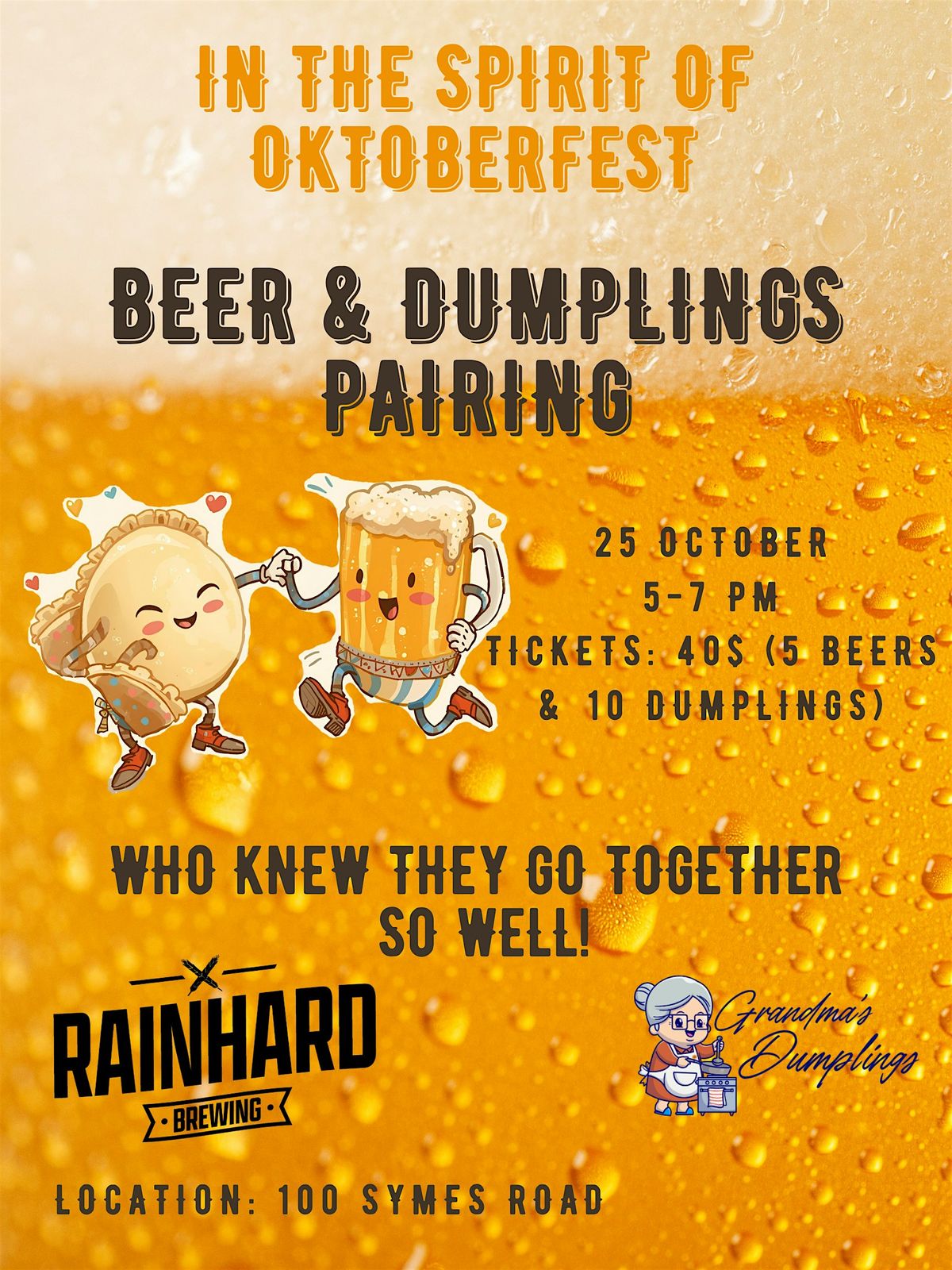 Beers and Dumplings Pairing - Tasting Event