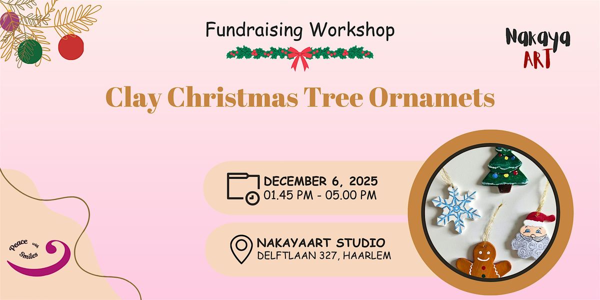 Clay Christmas Tree Ornaments | Fundraising workshop