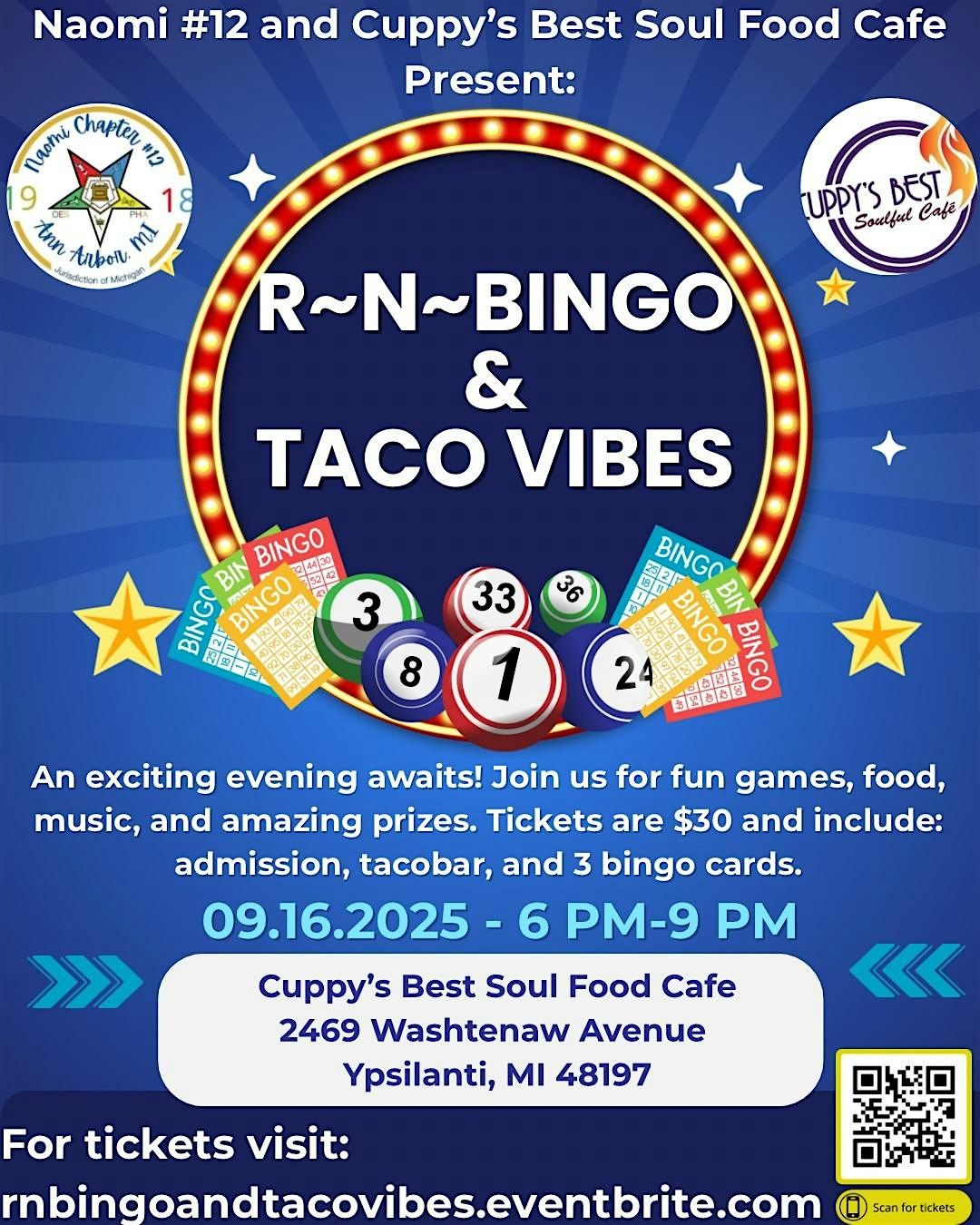 R~N~B-I-N-G-O & TACO VIBES