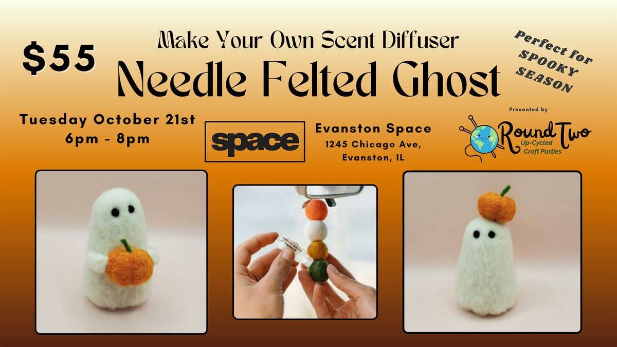 Make Your Own Needle Felted Ghostie