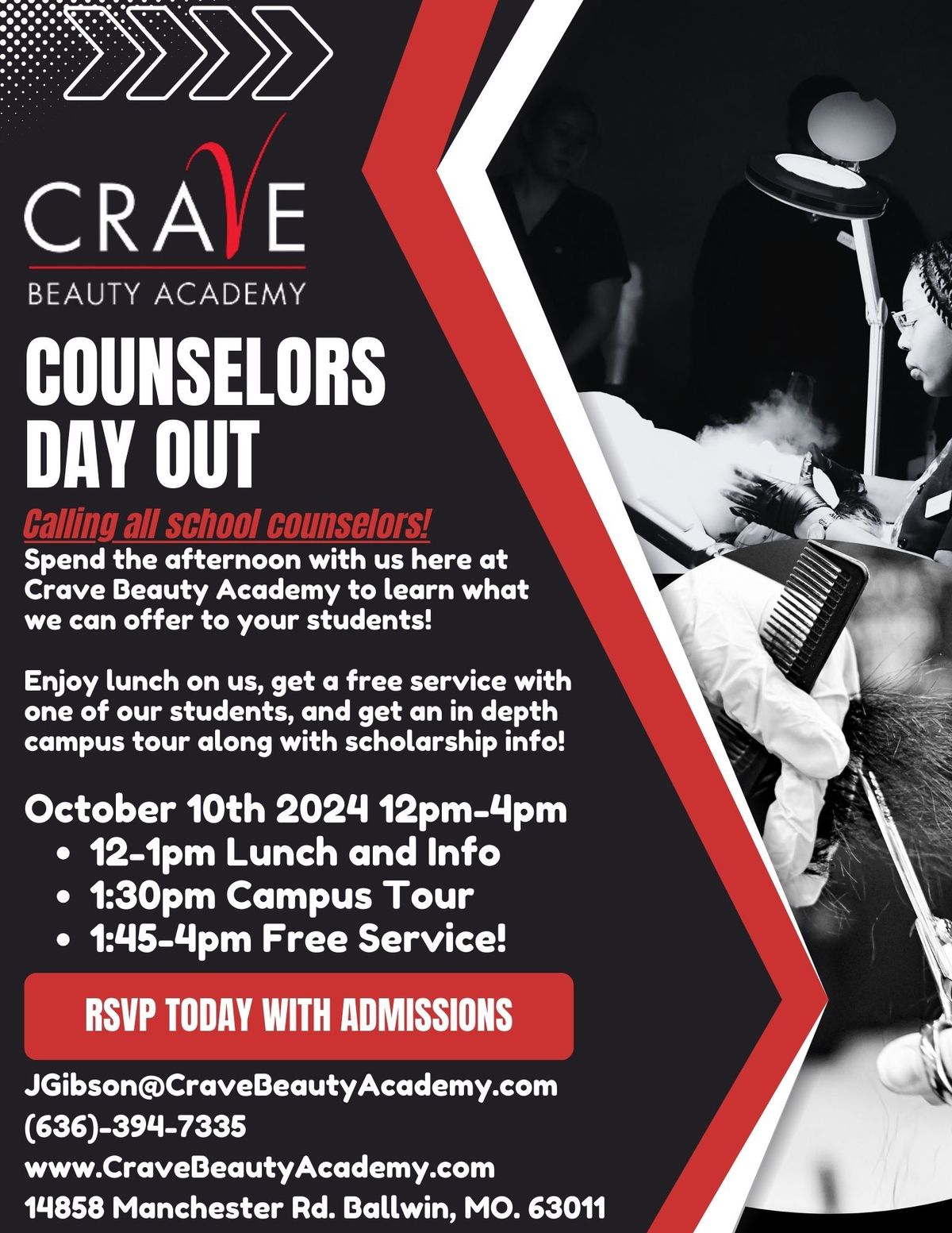 Counselors\u2019 day out at Crave Beauty Academy STL