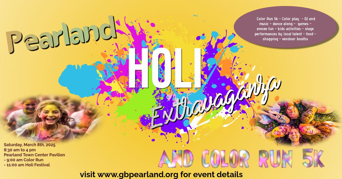 Pearland Holi Extravaganza