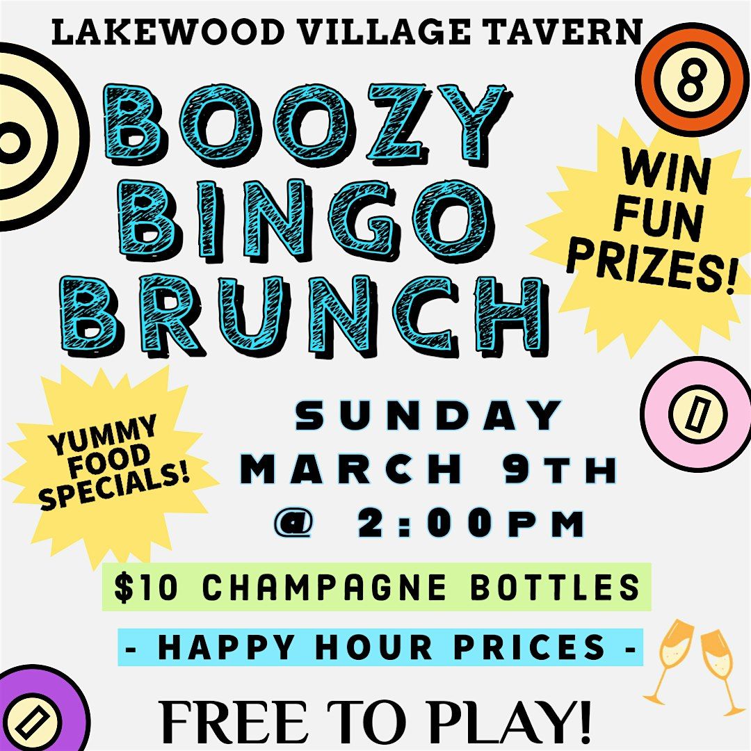 BOOZY BINGO BRUNCH!