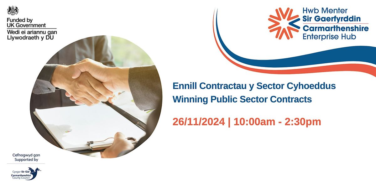 Ennill Contractau y Sector Cyhoeddus  | Winning Public Sector Contracts