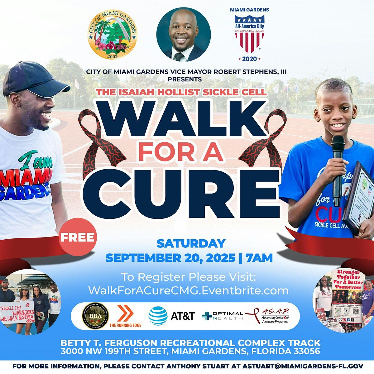 Let\u2019s Walk for Health: The Isaiah Hollist Sickle Cell Walk For A Cure