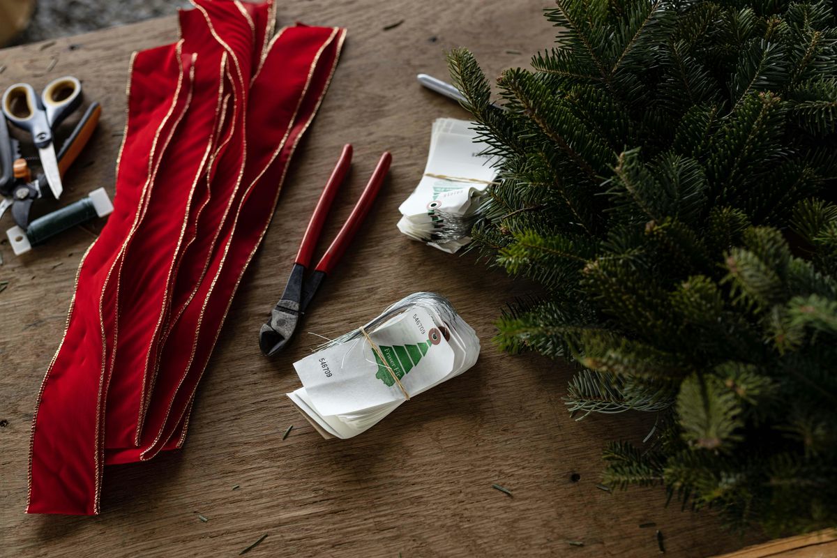 Wreath Making Class at Phillips Farms of Cary