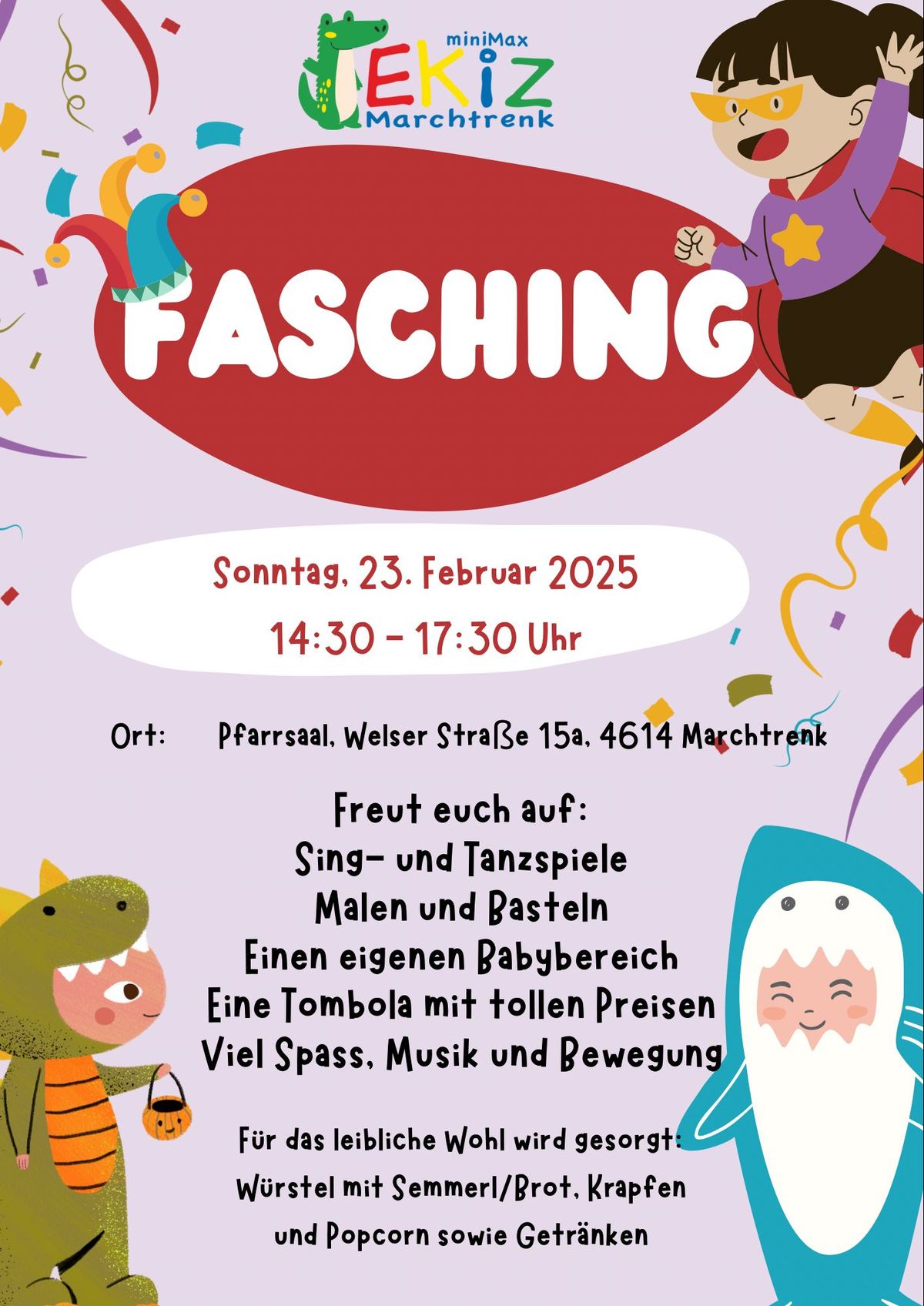 Fasching im EKiZ MINIMAX (Pfarrsaal)