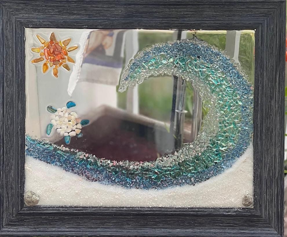 Framed Beachy Resin Art  Workshop