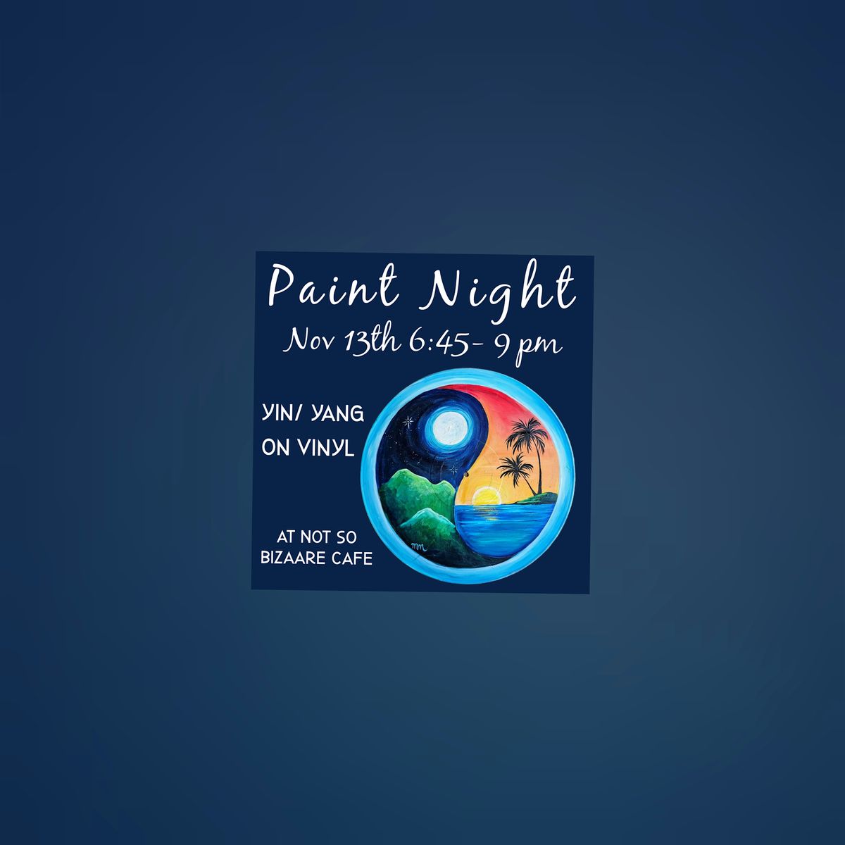 Ying\/Yang Vinyl Record Paint Night