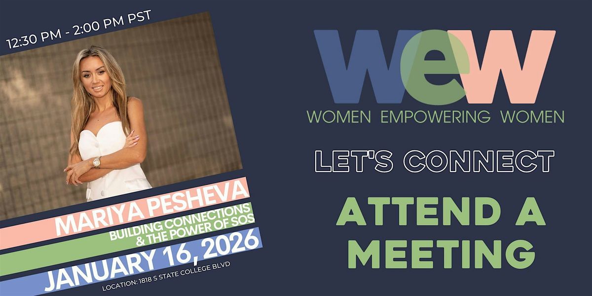 Building Connections & The Power of SOS - Orange County CA