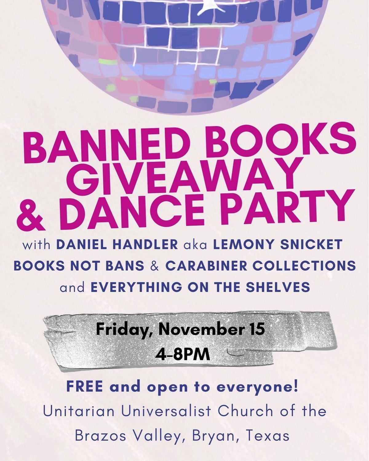 Banned Books Giveaway & Dance Party