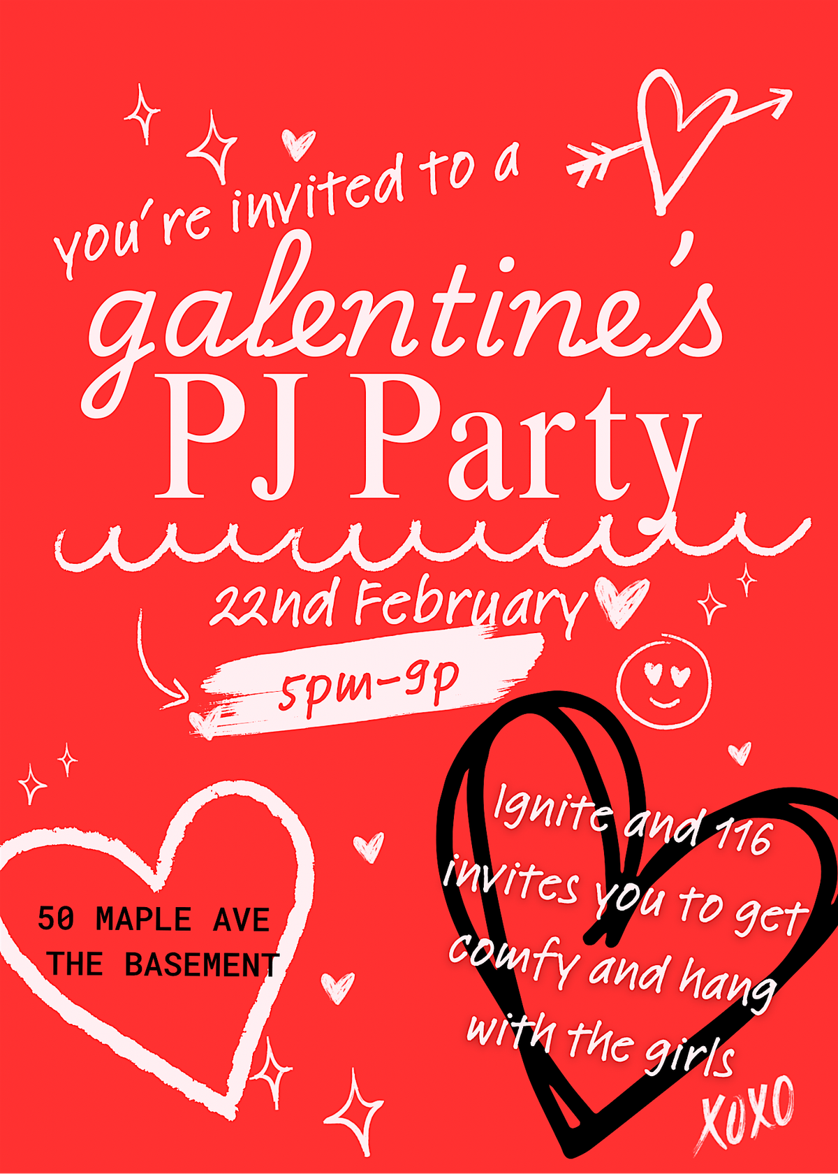 Galentines Pj party