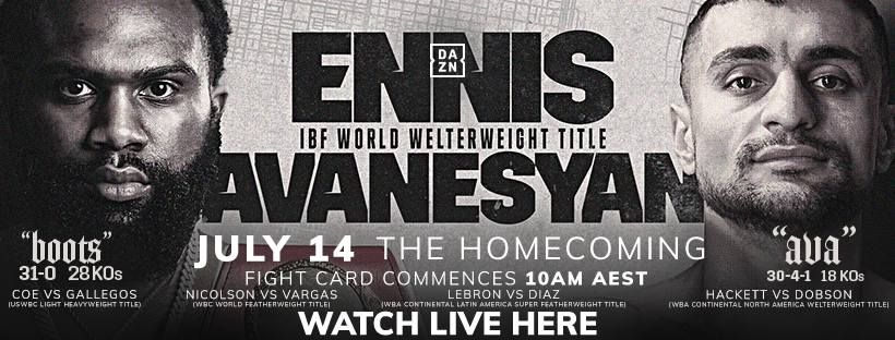 ? ENNIS V AVANESYAN  ? - IBF World Welterweight title