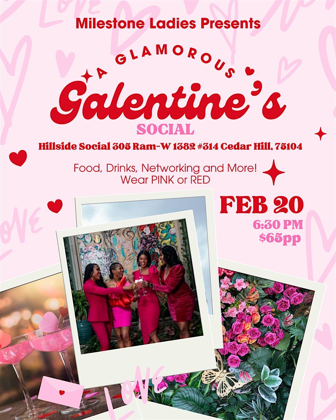 A Glamorous  Galentine's Day Social