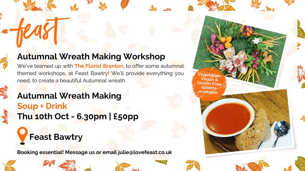 \ud83c\udf41 Autumnal Wreath Making Workshop \ud83c\udf41