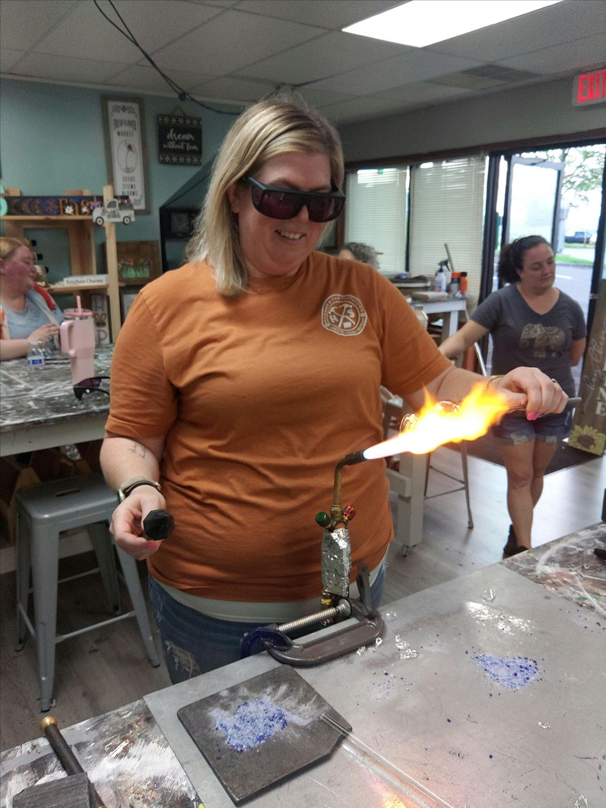 Glassblowing at Stokelan Winery