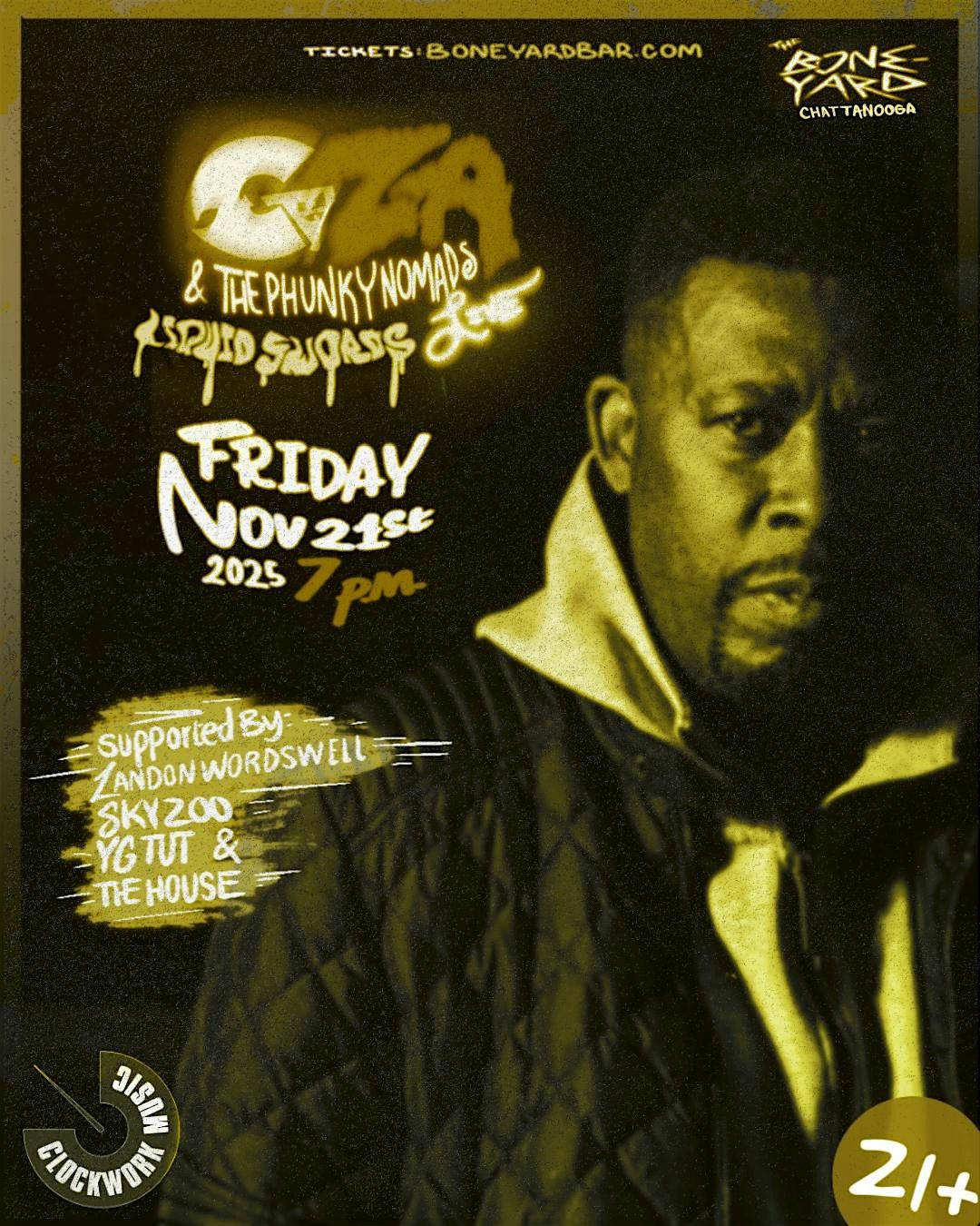 GZA & THE PHUNKY NOMADS - LIVE AT THE BONEYARD 11.21.25