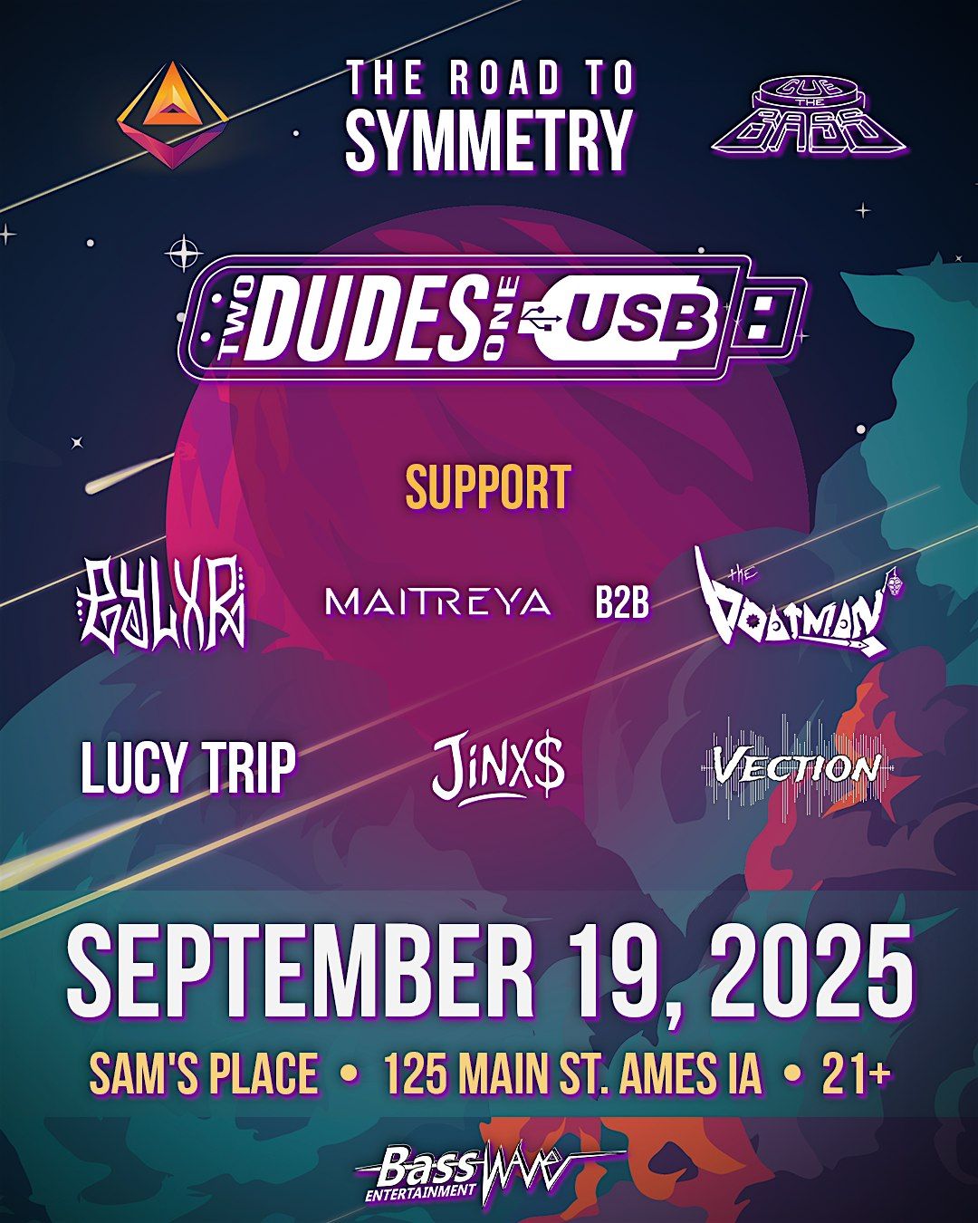 CUE THE BASS: Road to Symmetry Festival