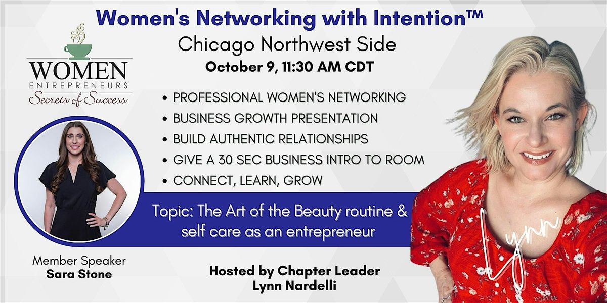 WESOS Chicago NW Side: Art of the Beauty routine, entrepreneur self care