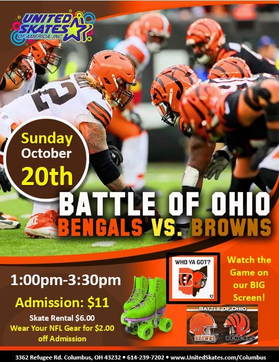 Battle Of Ohio Skate Party - Bengals vs Browns