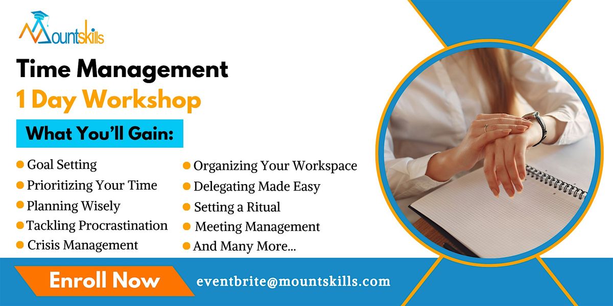 Time Management 1 Day Workshop in Vancouver on 20th November, 2024