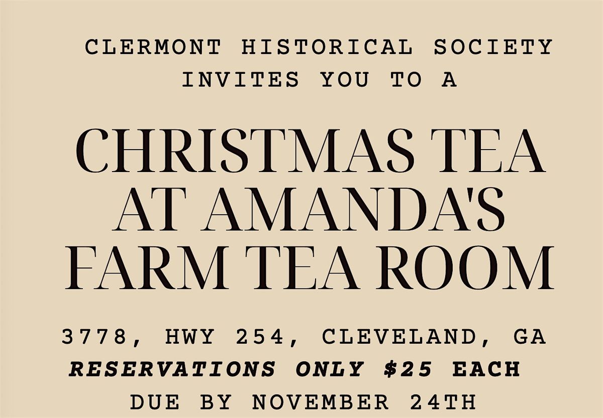 Christmas Tea at Amanda's Farm Tea Room