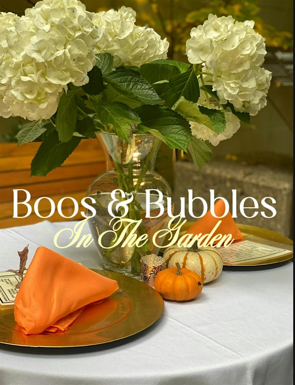 Boos and Bubbles in The Garden