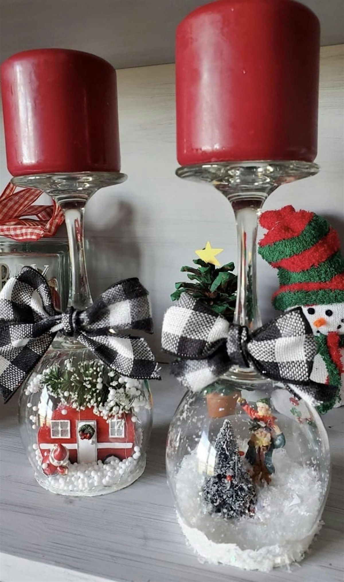 Wine Glass Snowglobes