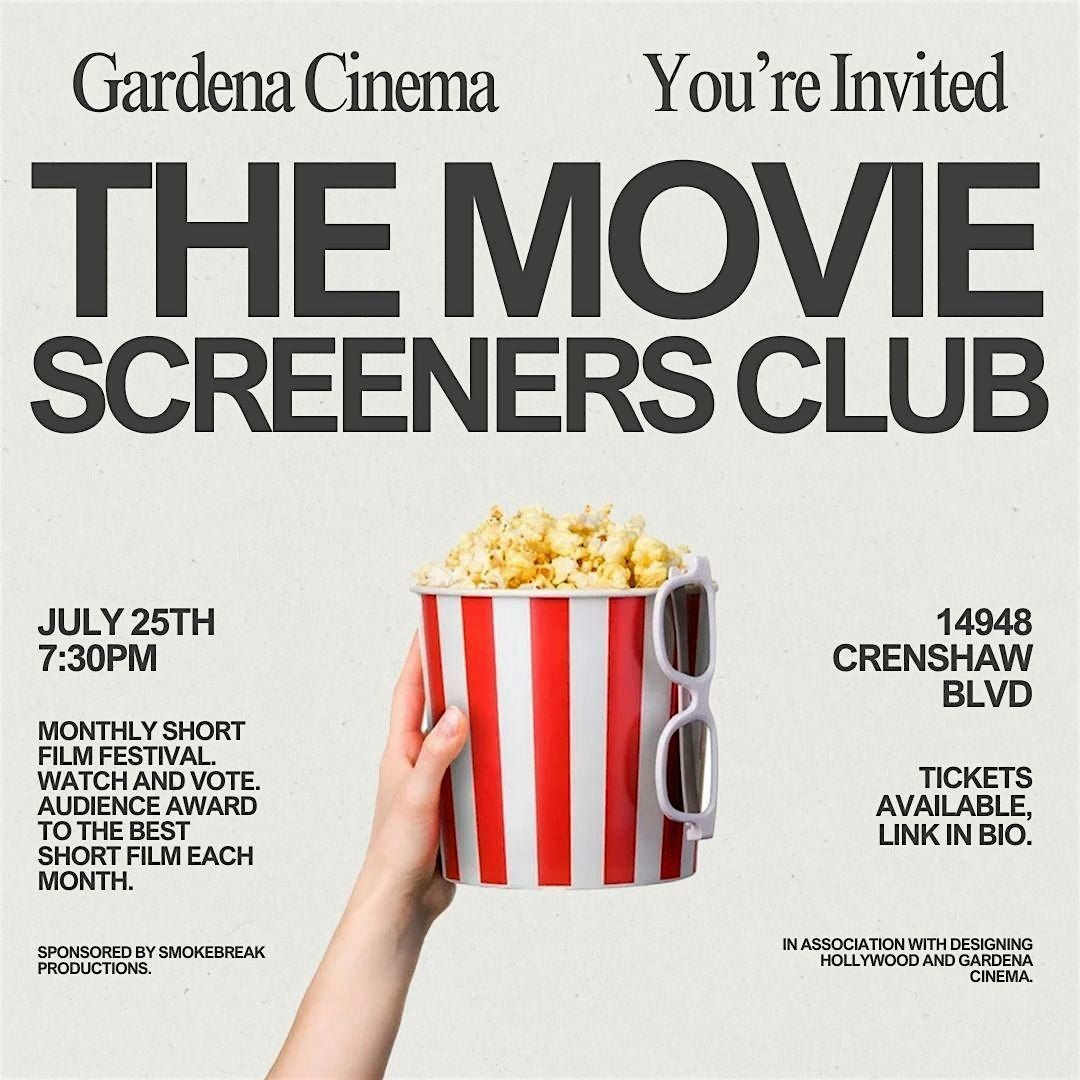 MOVIE SCREENERS CLUB (Thu. 1\/15) 7:30pm