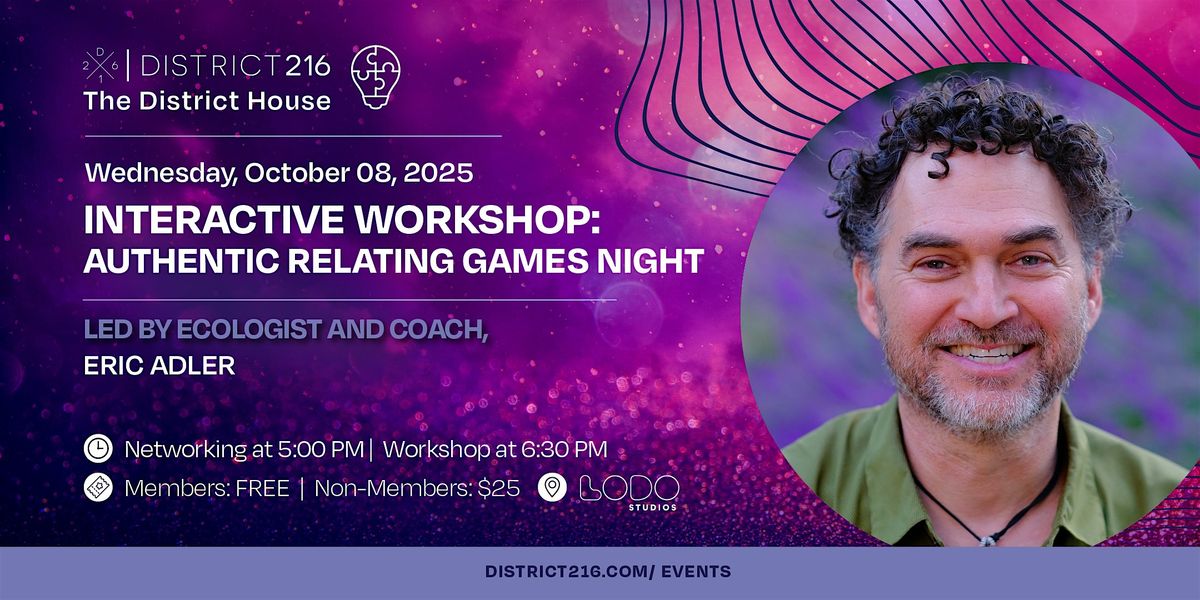 The District House (Wed. 10\/08 Workshop with Eric Adler)