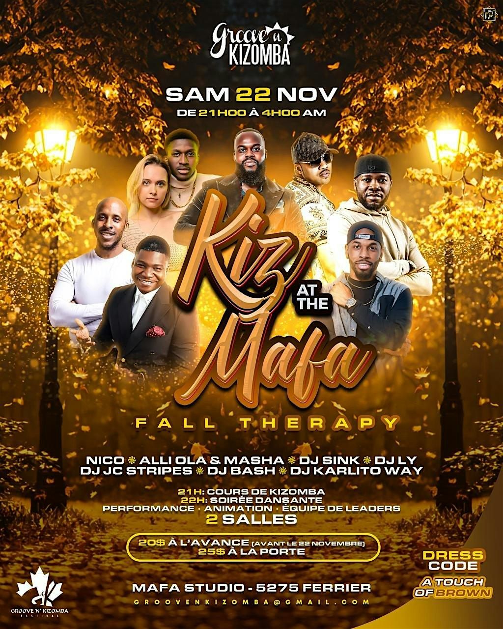KIZ AT THE MAFA -  FALL THERAPY - SAMEDI 22 NOVEMBRE 2025