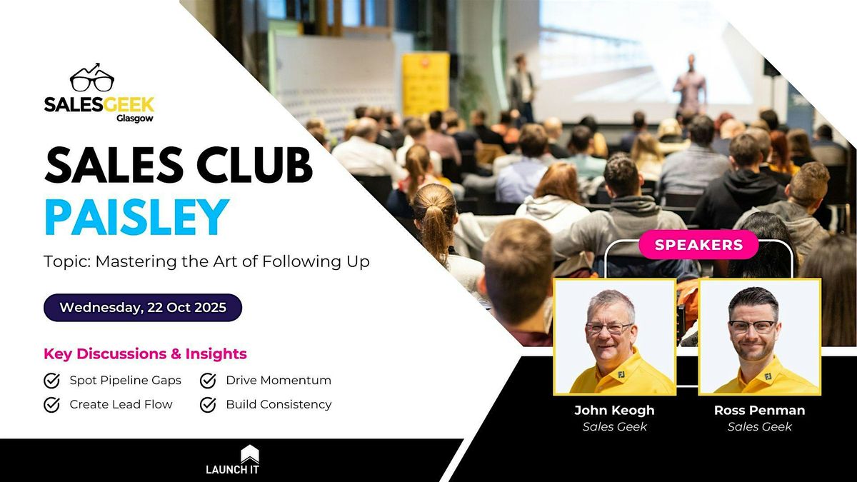 Sales Club Paisley October 2025