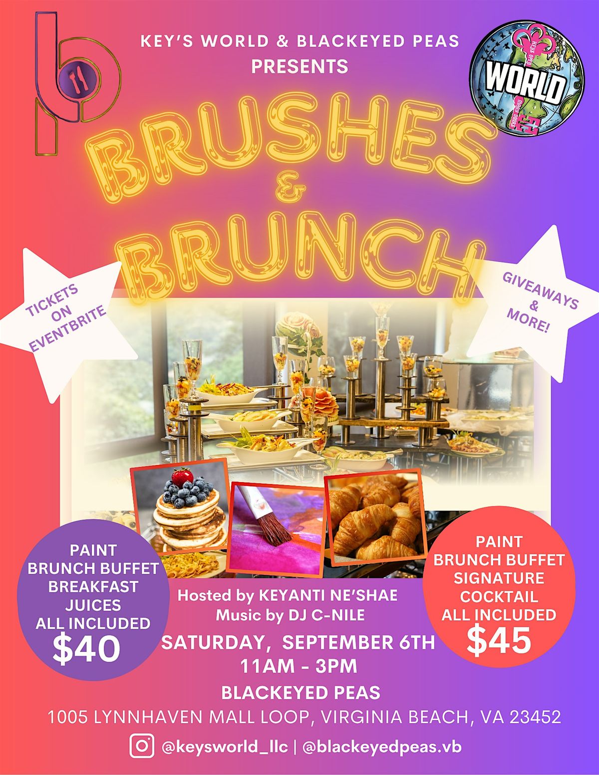 \u2728 BRUSHES & BRUNCH \u2728