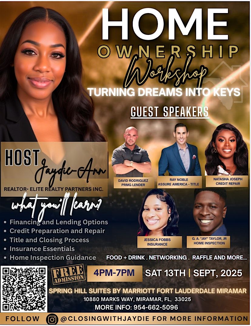 HOME OWNERSHIP WORKSHOP - TURNING DREAMS INTO KEYS