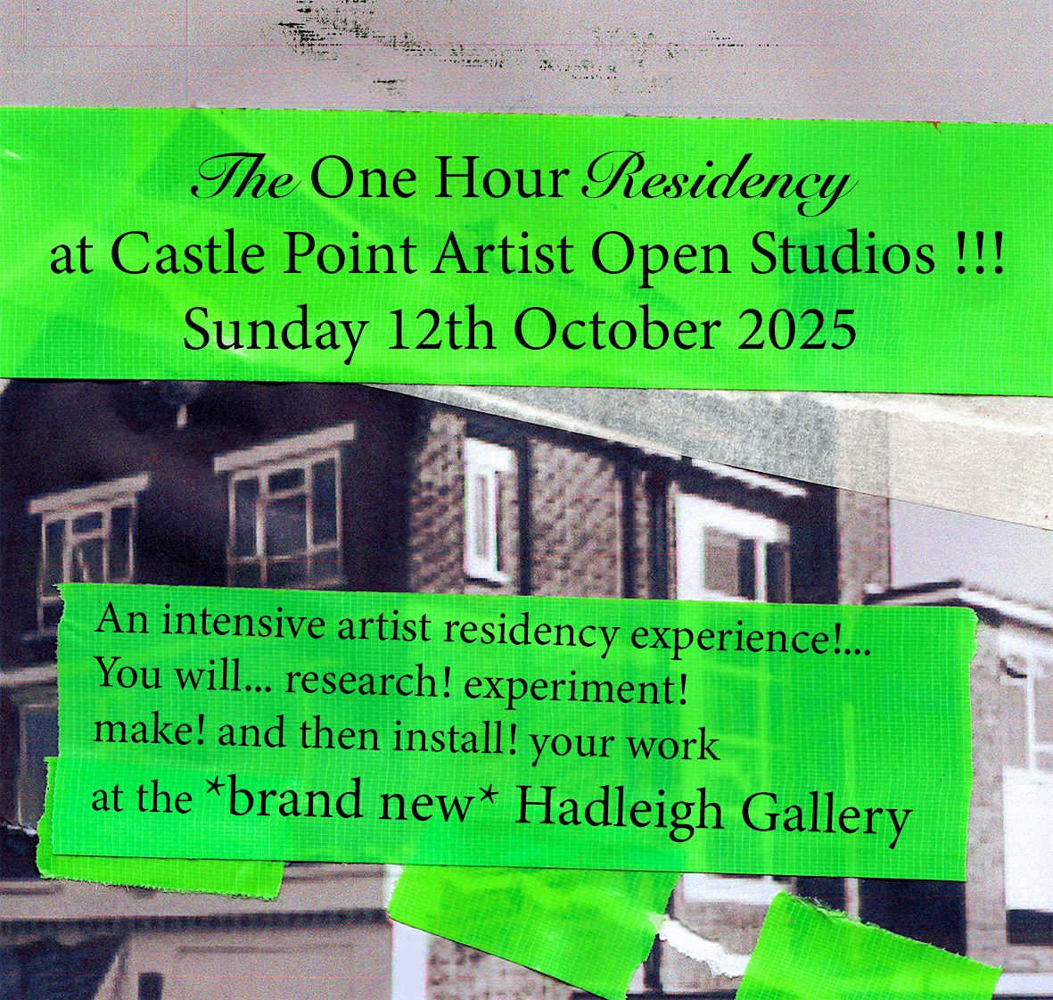 The One Hour Residency at Castle Point Artist Open Studios 2025