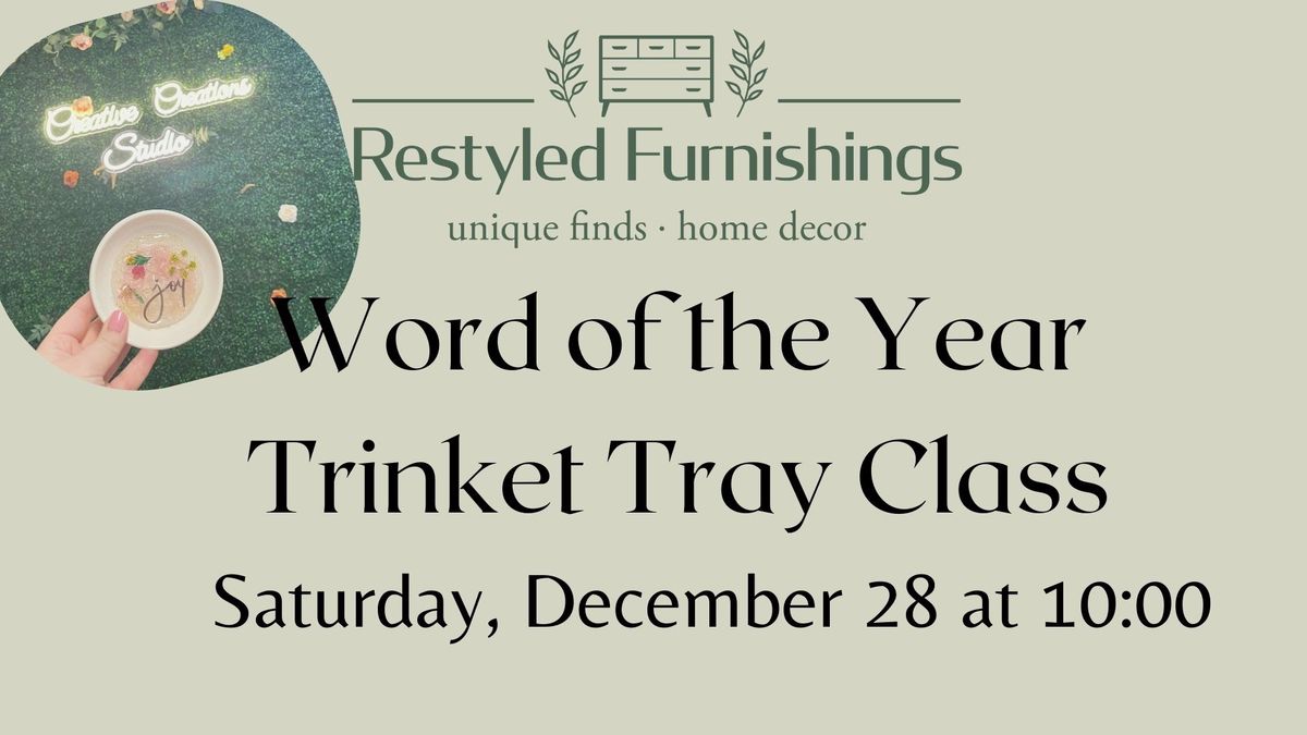 Word of the Year Trinket Class