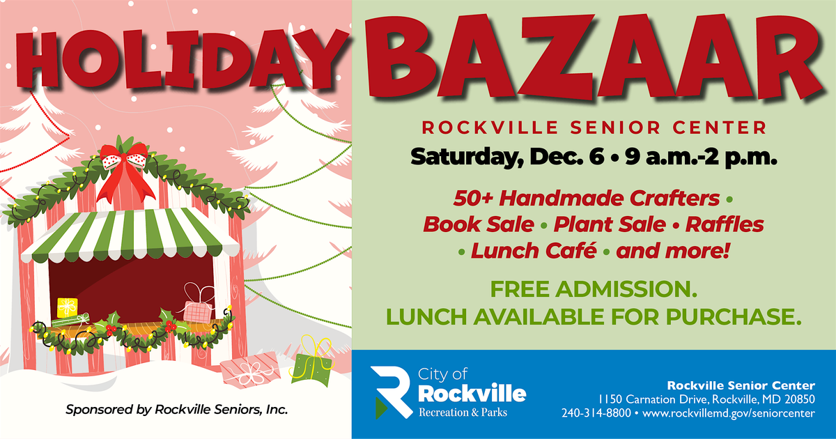 Rockville Senior Center Holiday Bazaar