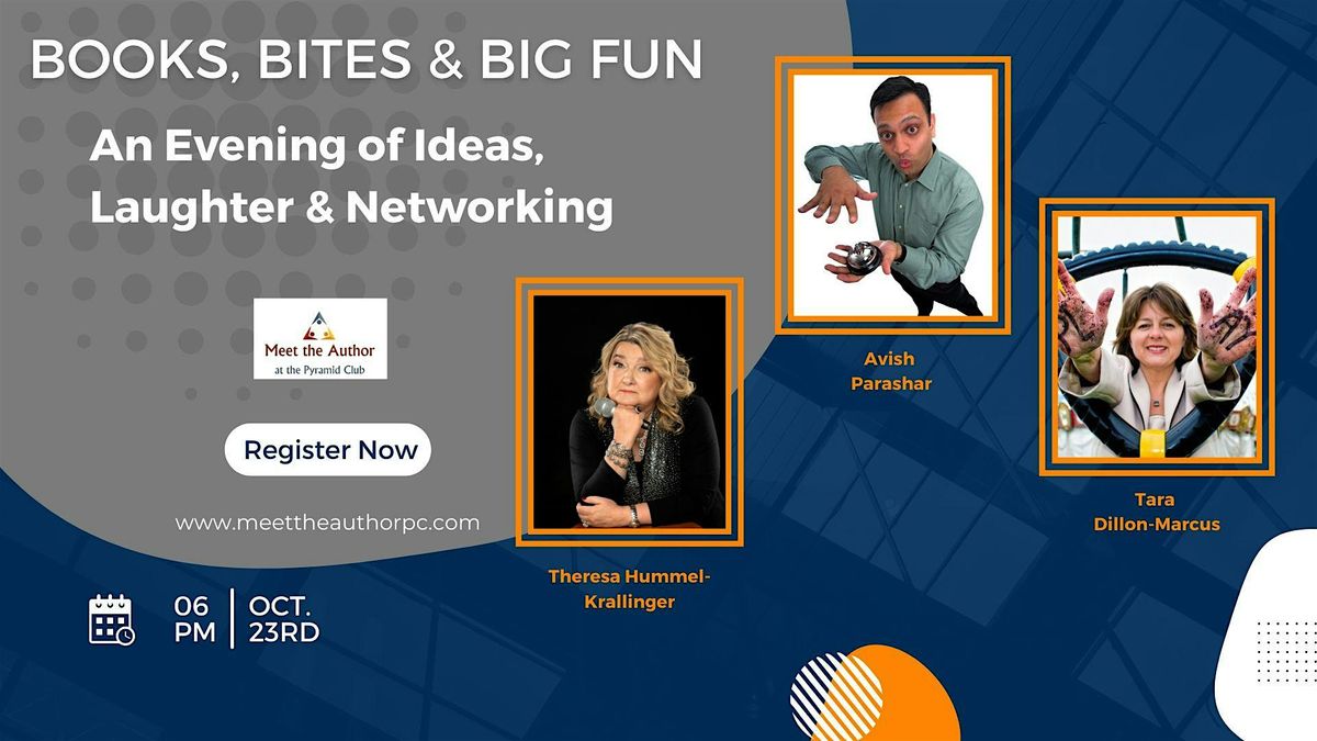 Books, Bites & Big Fun: An Evening of Ideas, Laughter & Networking