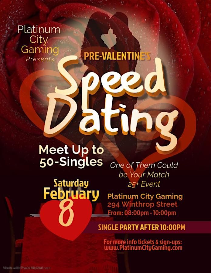 PRE-VALENTINE'S SPEED DATING NIGHT 25 +