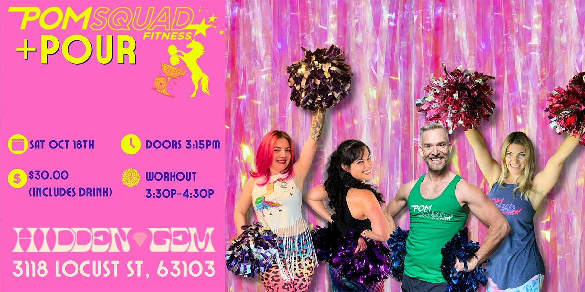 POMSQUAD Fitness + Pour at Hidden Gem