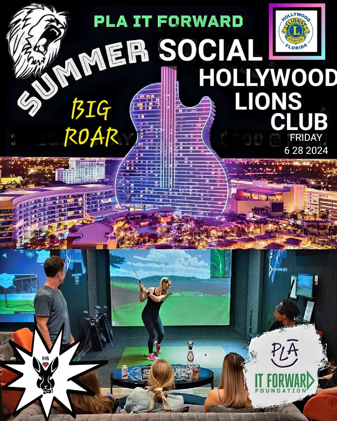 Hollywood Lions Club Summer Social @ The Hardrock \/ PLA Sports Bar