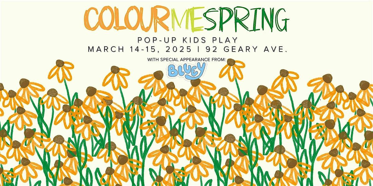 COLOUR ME SPRING ~ A POP-UP KIDS PLAY | 8 Y\/O AND UNDER