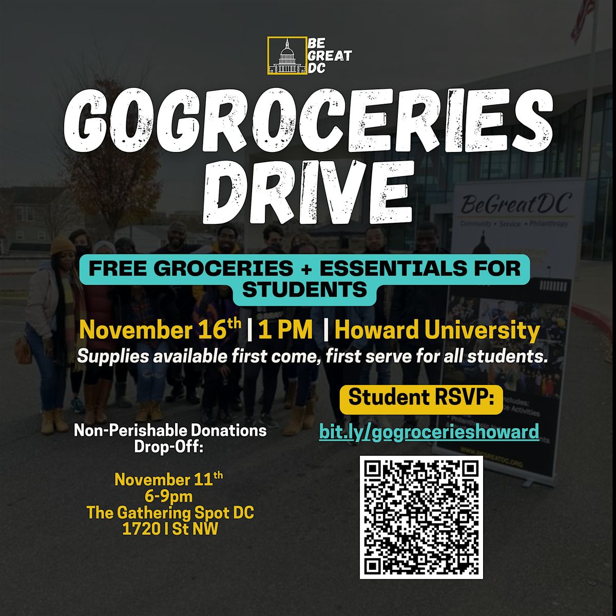 GoGroceries - Free Student Grocery Giveaway - Howard University