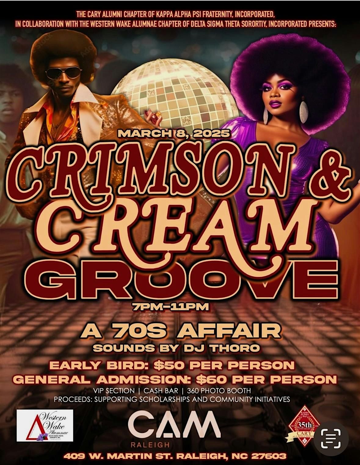 Crimson and Cream Groove: A 70s Affair