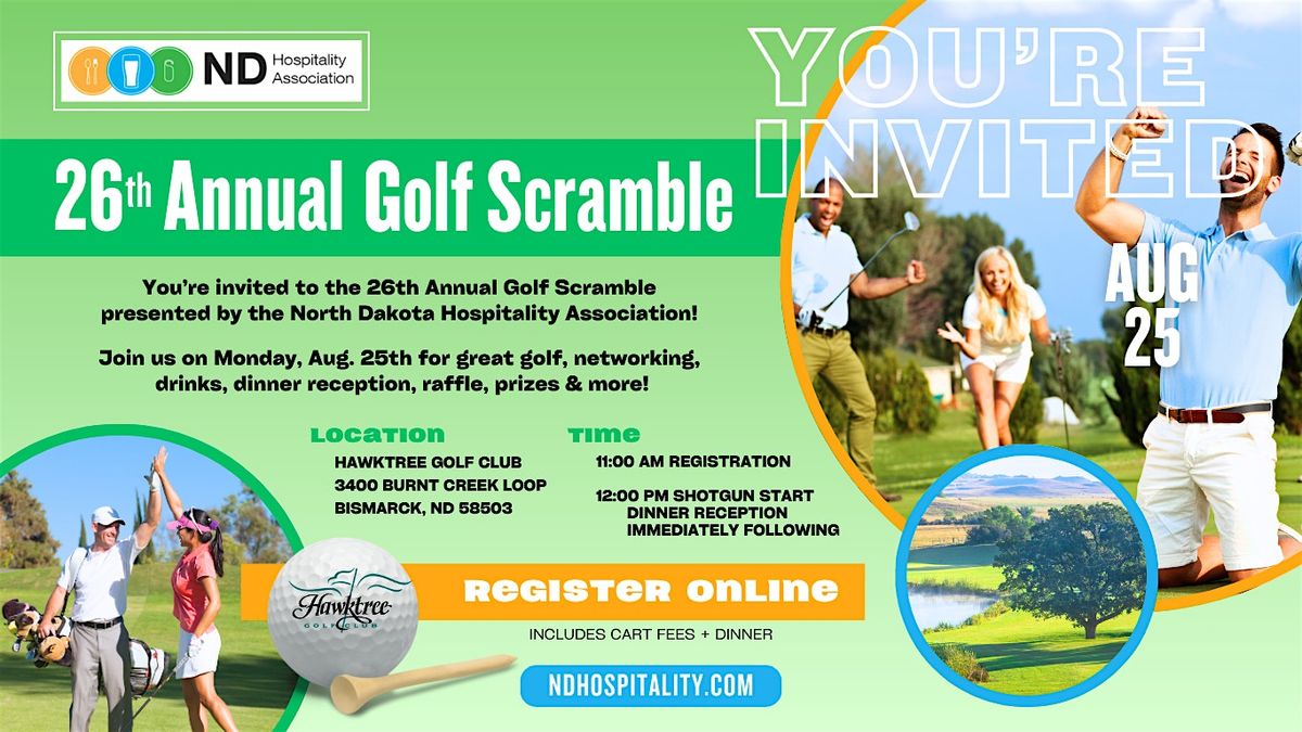 26th Annual ND Hospitality Association Golf Scramble