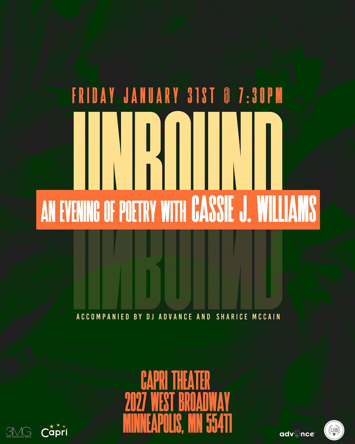 Unbound: An Evening of Poetry with Cassie J. Williams