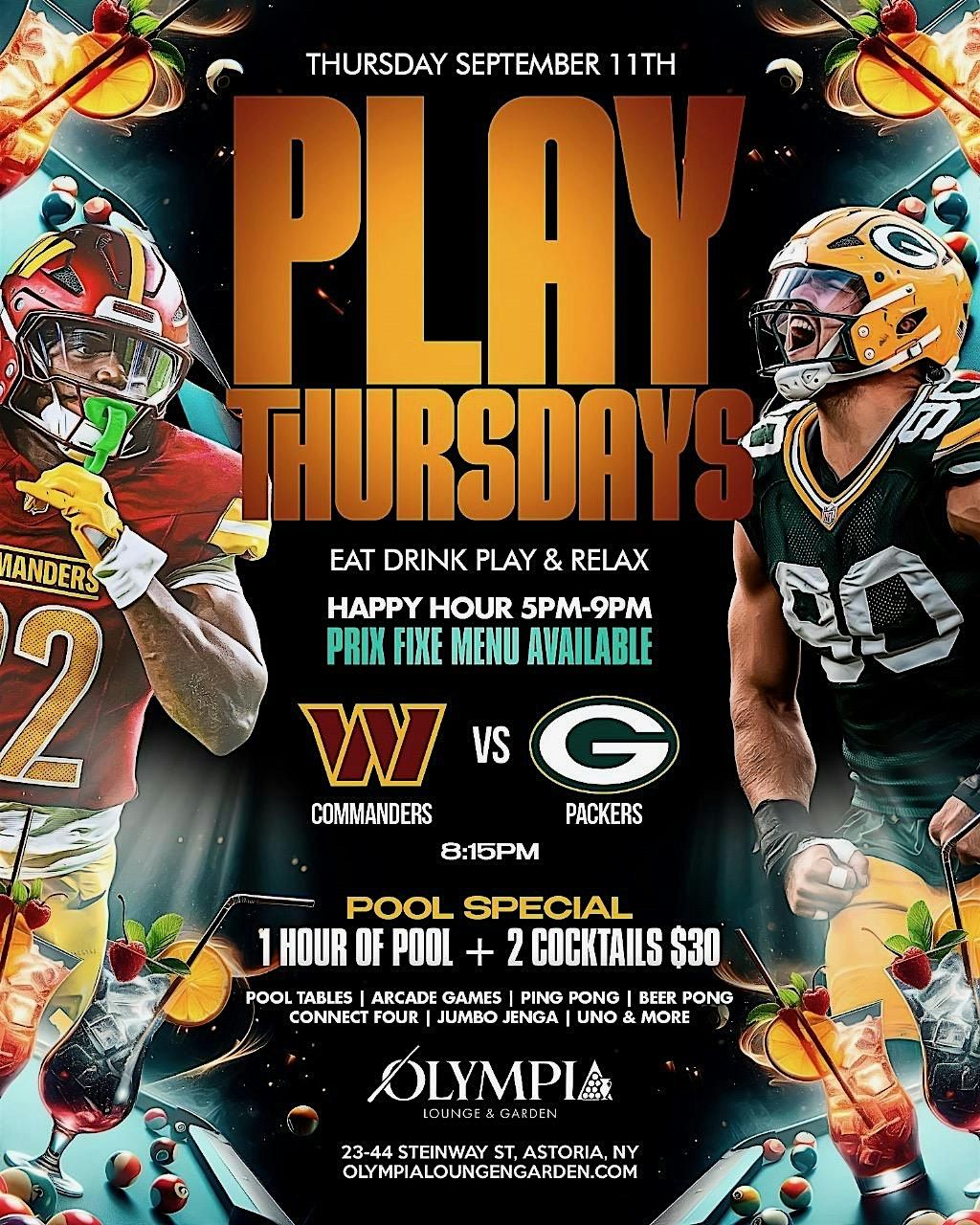 Play Thursdays at Olympia Lounge & Garden \u2013 Courtesy of Spotlight Entertain